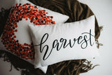 Gather Lumbar Pillow | Pillow Cover 18 x 12 | Primitive Decor | Fall