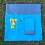Waterproof Portable Camping Picnic Mat 82x78 Inches Coffee Jasper