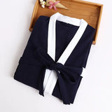 Cotton Waffle Kimono Couples Bathrobe