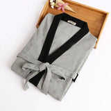 Cotton Waffle Kimono Couples Bathrobe
