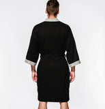 Cotton Waffle Kimono Couples Bathrobe