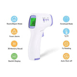 No Contact Infrared Forehead Thermometer LCD Digital Laser Backlight Pink Iolaus