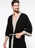Cotton Waffle Kimono Couples Bathrobe
