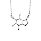 Organic Chemist Hollow Pendant Necklace Silver Plated Pear Iphigenia