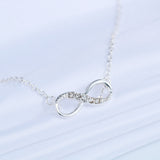 Italian Infinity Necklace 14K Gold or Silver Plated Pear Iphigenia