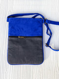 Suede Embroidered Five Zipper Cross-Body Bag