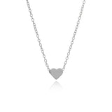 Classic Heart Necklace 18K White Gold Plated Pear Iphigenia