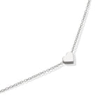 Classic Heart Necklace 18K White Gold Plated Pear Iphigenia