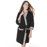 Cotton Waffle Kimono Couples Bathrobe