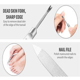 Pedicure Care Tool Set - Available in Black, Red or Blue