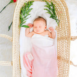 Petal - Organic Swaddle Blanket Blue Thalassa