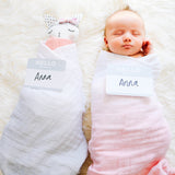 Petal - Organic Swaddle Blanket Blue Thalassa