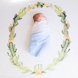 Sky - Organic Swaddle Blanket Blue Thalassa