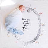 Sky - Organic Swaddle Blanket Blue Thalassa