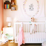 Lavender Blooms - Organic Swaddle Blanket Blue Thalassa