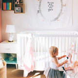 Music Parade - Organic Swaddle Blanket Blue Thalassa