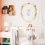 Desert Cactus - Organic Swaddle Blanket Blue Thalassa