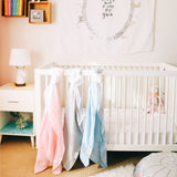 Petal - Organic Swaddle Blanket Blue Thalassa