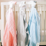 Petal - Organic Swaddle Blanket Blue Thalassa
