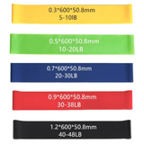 Resistance Body Bands with Carry Bag - Set of 5