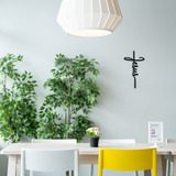 Jesus Cross - Metal Wall Art Malachite