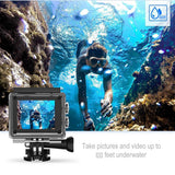 4K Waterproof All Digital UHD WiFi Camera with RF Remote & Accessories Salmon Lucky