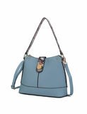 Ezra Snake embossed Vegan Leather Women Shoulder Handbag