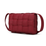 Ginger Woven Vegan Leather Women Shoulder Bag