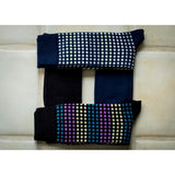 Dress Casual Combed Cotton Crew Socks 2 Pair Pack