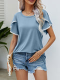 Tulip Sleeve Tassel Blouse Silver Sam