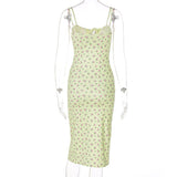 Floral Split Hem Cami Dress
