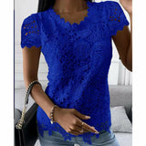 Lacy short sleeve top Silver Sam