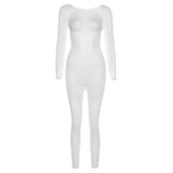Sexy Hollow-Out Mesh Bodysuit with Butt-Lifting Design