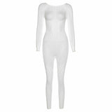 Sexy Hollow-Out Mesh Bodysuit with Butt-Lifting Design