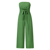 Backless Bodycon Jumpsuit Set with Straight-Leg Pants