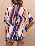 Split Batwing Sleeve Top Silver Sam