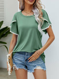 Tulip Sleeve Tassel Blouse Silver Sam