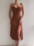 Summer Maxi Dress with Straps Silver Sam