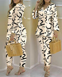 Printed Fashion 2-piece Suit