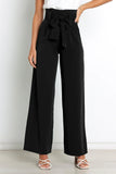 Casual Wide-Leg Trousers with Belt