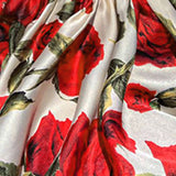 Sheer Waist-Cinching One-Shoulder Printed Mini Dress Silver Sam