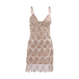 Sexy V-Neck Sequin Fringe Dress Selling points: