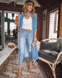 Loose Velvet Long Coat for Women Silver Sam