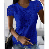 Lacy short sleeve top Silver Sam