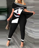 Printed Fashion 2-Piece Suit