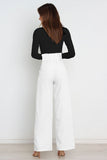 Casual Wide-Leg Trousers with Belt