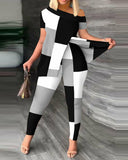 Printed Fashion 2-Piece Suit