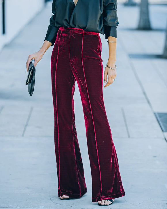 Velvet Straight Leg Pants