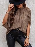 Split Batwing Sleeve Top Silver Sam