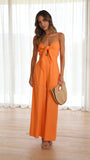Lace Up Suspender Jumpsuit